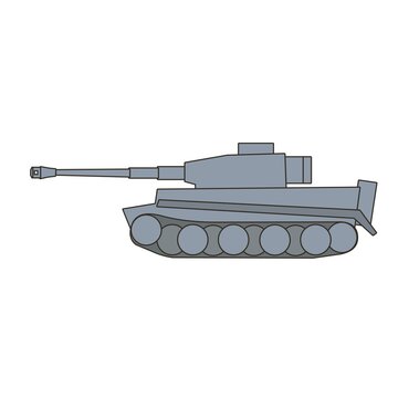 german war world 2 tiger tank vector design