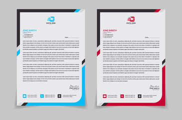 Business latter head Pad Design free vector 