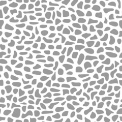 Seamless simple stone texture in gray color for decoration. Natural stone wall, floor, masonry. Abstract rock formation. Isolated vector illustration.