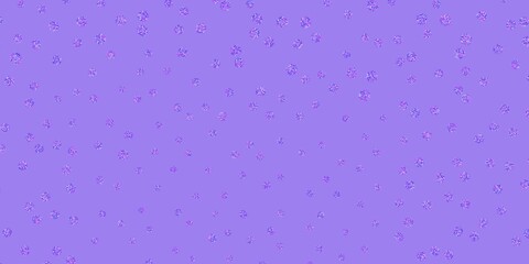 Light pink, blue vector doodle template with flowers.