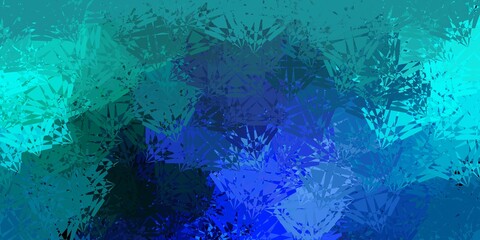 Dark BLUE vector pattern with polygonal shapes.