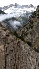 Bergkette und Gipfel in der Schweiz