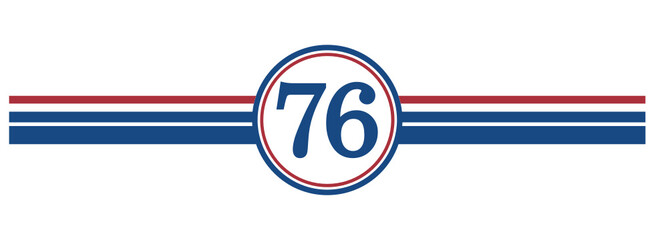 76th Birthday, number 76 classic style Aged To Perfection Birthday retro desgn