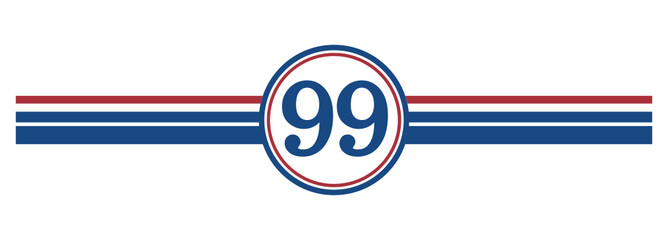 99th Birthday, number 99 classic style Aged To Perfection Birthday retro desgn