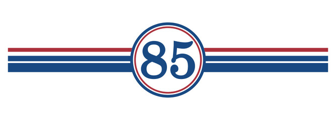 85th Birthday, number 85 classic style Aged To Perfection Birthday retro desgn