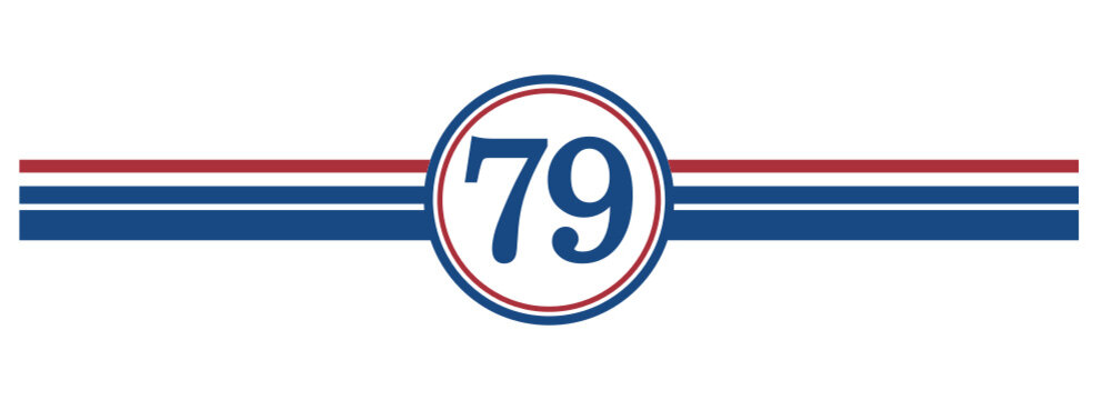 79th Birthday, number 79 classic style Aged To Perfection Birthday retro desgn