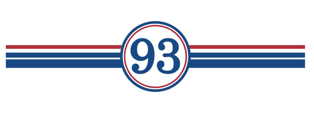 93rd Birthday, number 93 classic style Aged To Perfection Birthday retro desgn