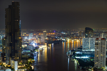 City view at night Along the River