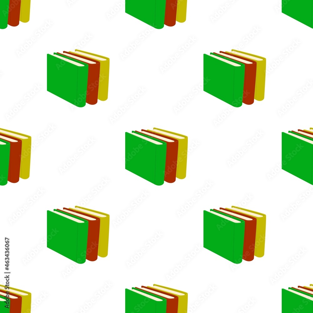 Poster stack of books pattern seamless background texture repeat wallpaper geometric vector