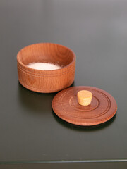 wooden salt shaker