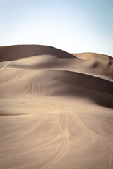 sand dunes in the desert peru ica huacachina
