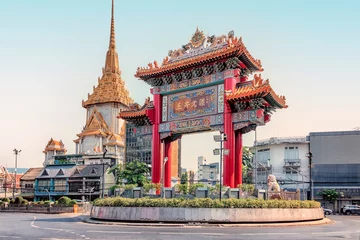 Foto op Plexiglas Chinatown district in Bangkok © Stockbym