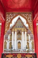 Fototapeta premium Wat Benchamabophit temple in Bangkok city