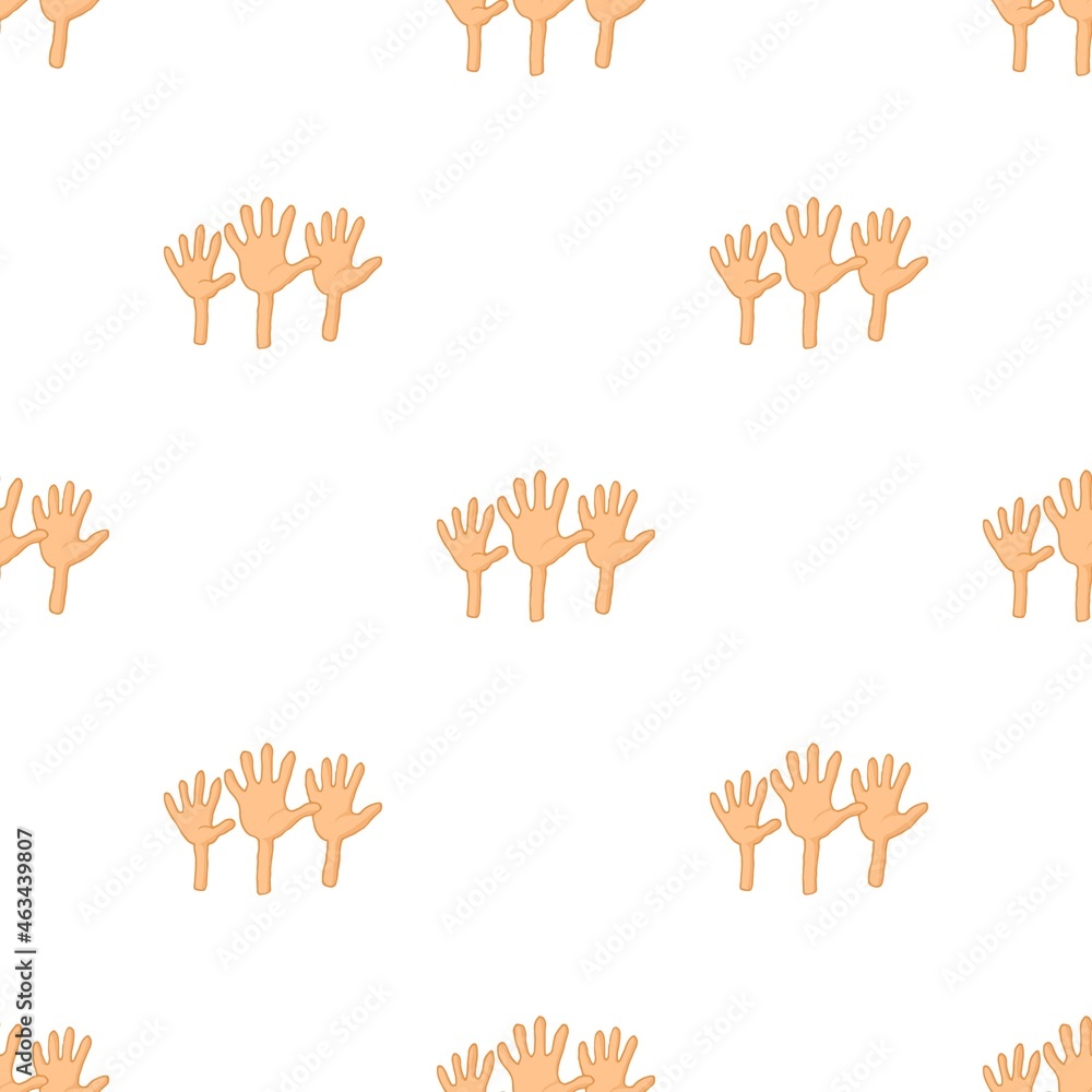Poster open empty raising hands to ask for something pattern seamless background texture repeat wallpaper g