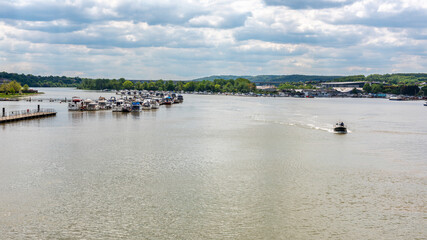 River Medway at Rochester in Kent, England.