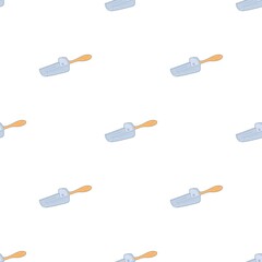 Metal scoop pattern seamless background texture repeat wallpaper geometric vector