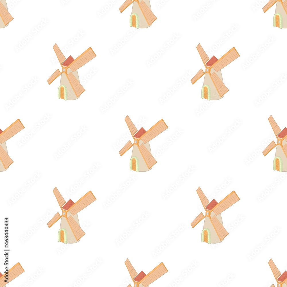Poster windmill pattern seamless background texture repeat wallpaper geometric vector