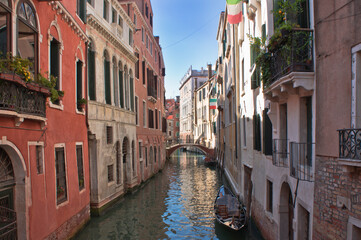 Venice, Old city canal view, Italy, Europe