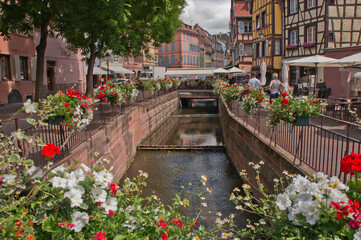 Colmar, Old city canal view, France