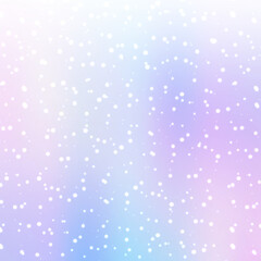 雪の降る背景　正方形　オーロラカラー