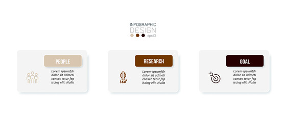 Business concept infographic template with option.