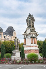 Statue on a square in the city of Belfort in France