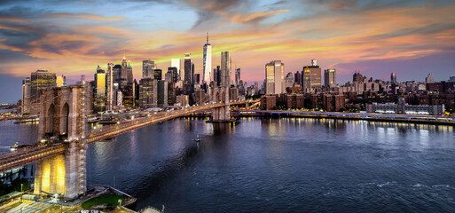 Manhattan Brooklyn Bridge New York City