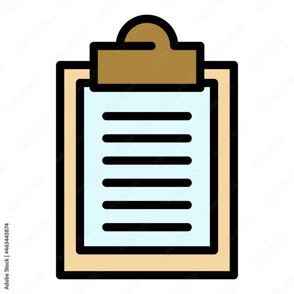 Aufkleber oculist form icons set. outline set of oculist form vector icons thin line color flat on white