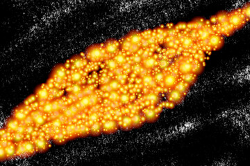 Black hole over star field in outer space illustration