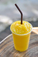 mango smoothie or mango yogurt smoothie