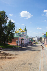 View of Square of National Unity, Nizhny Novgorod is the fifth largest city in Russia.
