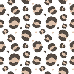 Seamless pattern leopard pattern. Vector illustration.