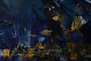 Blue green bright texture for designer background. Colorful background. Colorful wall. Blue, green, yellow, white, gold.