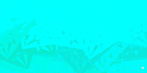 Dark Blue, Green vector pattern with polygonal shapes.