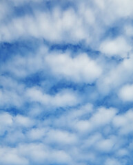 Obraz premium Fluffy White Clouds with a Blue Sky View