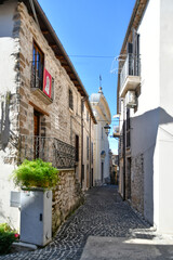 An alley of Villa Santo Stefano, a medieval town of Lazio region, Italy.