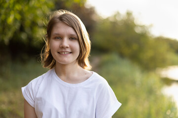 Portrait of a teenage girl