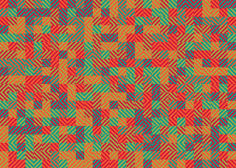 Abstract Geometric Pattern generative computational art illustration