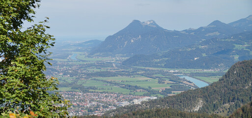 MTB-Tour/Wanderung bei Kufstein: Blick zum Kranzhorn