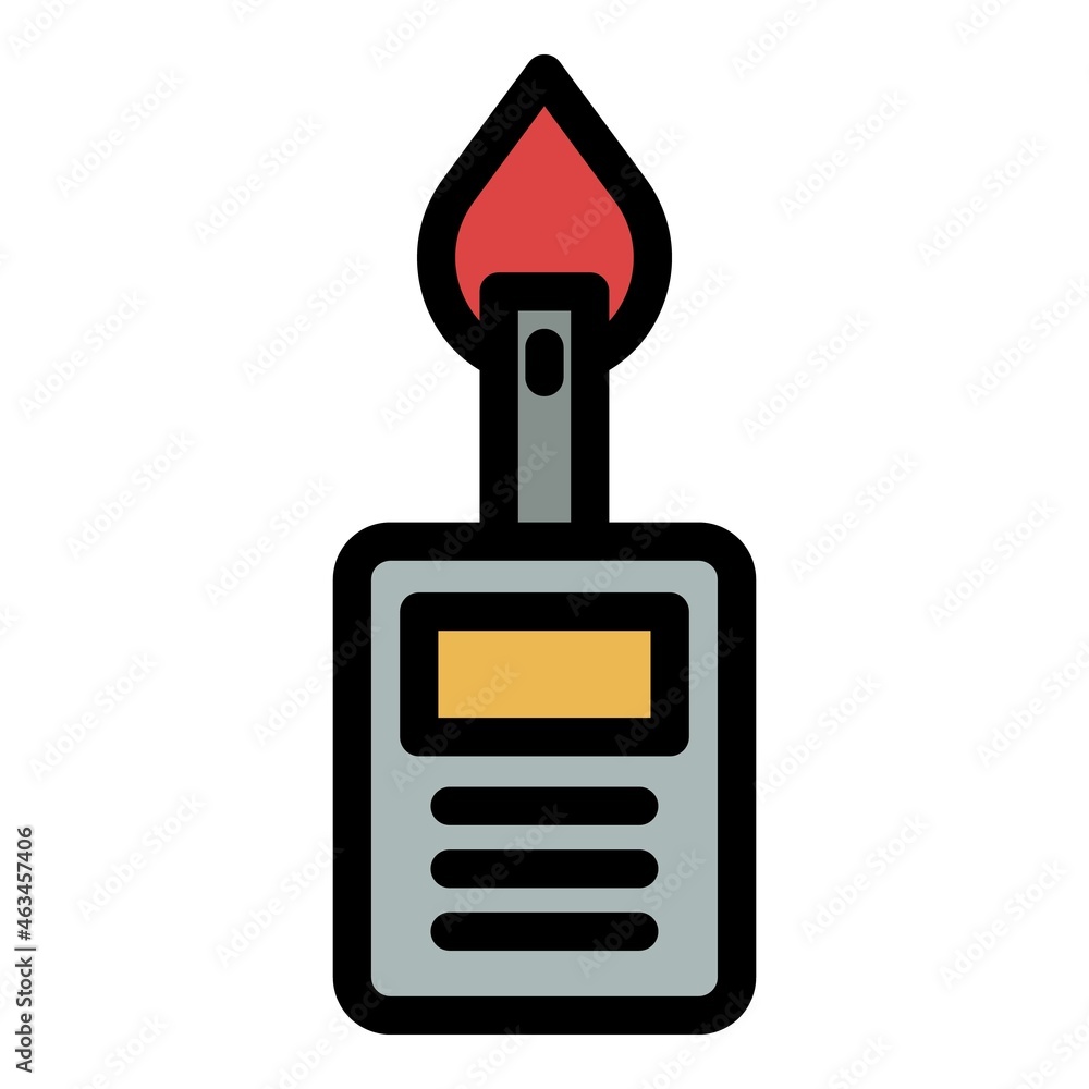 Poster glucometer icon. outline glucometer vector icon color flat isolated