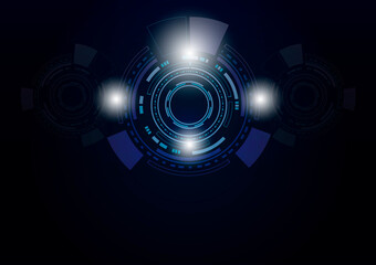 Futuristic Digital Circuit Technology Concept Background