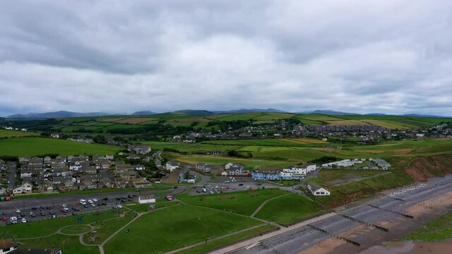 St Bees, Copeland District, Aerial Drone View