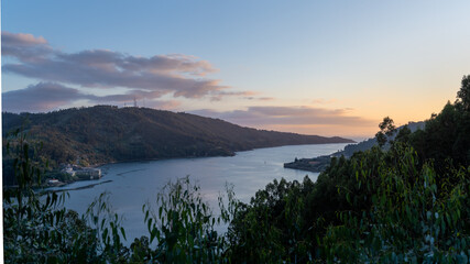 Obraz premium Atardecer en la ría de Ferrol, Galicia