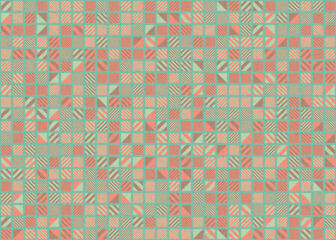 Fototapeta premium Abstract Geometric Pattern generative computational art illustration