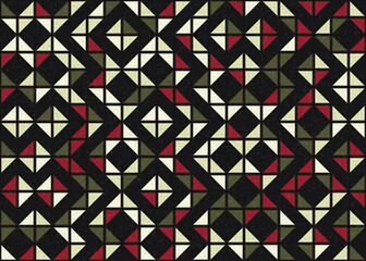 Abstract Geometric Pattern generative computational art illustration