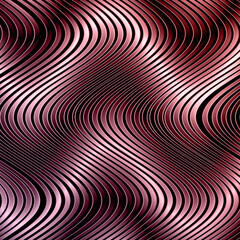 disegno cromato metalizzato rosso sfumatura rosa bianco ondulato