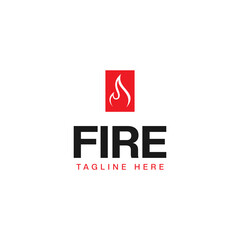 fire logo design vector. logo template