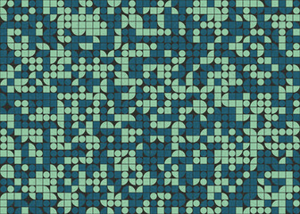 Abstract Geometric Pattern generative computational art illustration