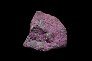 Photo of Corundum isolated on black background