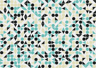 Abstract Geometric Pattern generative computational art illustration